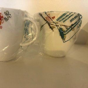 Lenox china tea/coffee cups Chirp pattern  NWT